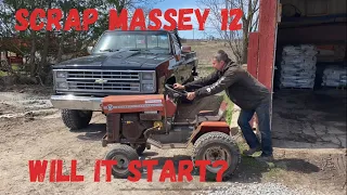 “For scrap or parts”. Will it start?  $50 Massey 12 auction find!