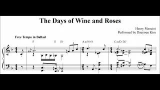 [Jazz Standard] The Days of Wine and Roses (sheet music)