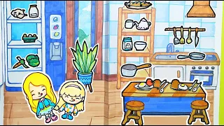 How to draw Toca Life World Kitchen DIY Part 2- Table,Stool,Food,Tableware,etc