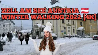 winter walking in zell am see austria 🇦🇹 [4K] 2022