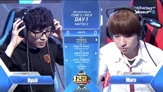 [2017 GSL Season 2]Code S Ro.8 Day1 Match2 ByuN vs Maru