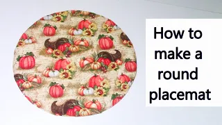 Round Placemats | The Sewing Room Channel