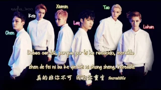 EXO-M - Love, Love, Love (梦中梦) [ Sub Español /PinYin/Chinese] (Color Coded) Melissa TsRitchey