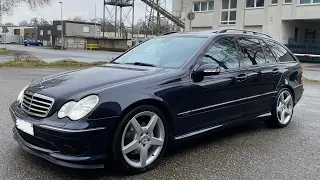 Mercedes-Benz W203 C240 V6 AMG Cold Start, Sound Check, Revs, Exhaust System Sport