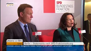 Statement von Andrea Nahles als neue Fraktionsvorsitzende der SPD