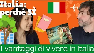 Conversazione Naturale in Italiano: I VANTAGGI DI VIVERE IN ITALIA| Real Italian Conversation (sub)