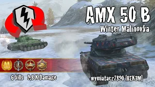 WoT Blitz AMX 50 B - 6 Kills 9,8k Damage Replay - wotblitzreplays.com