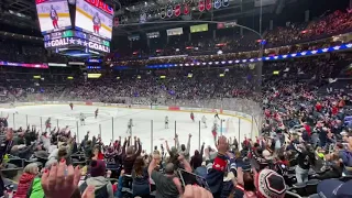 Columbus Blue Jackets goal horn live + Cannon (Alexandre Texier empty net goal vs Dallas Stars)