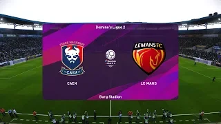 Caen vs Le Mans | France Ligue 2 | 22 November 2019 | PES 2020