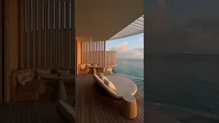 Sunset from Maldives hotel