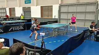 2024 NSW closed open lady semi final Michelle Bromley vs Tracy Fung set one