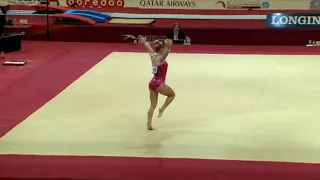 Lilia Akhaimova (RUS) Floor Event Finals 2018 Doha World Championships