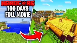 I Survived 100 Days THROUGH EVERY UPDATE in Minecraft! [FULL MOVIE]