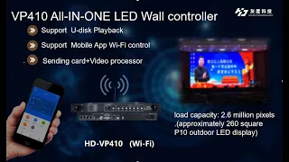 Huidu Controller Video tutorial Upgraded version of VP410 led wall controller support Wi-Fi