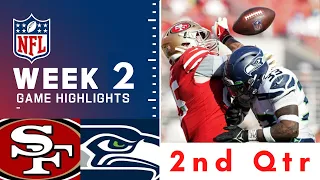 Seattle Seahawks vs. San Francisco 49ers Full Highlights 2nd QTR | NFL Week 2, 2022