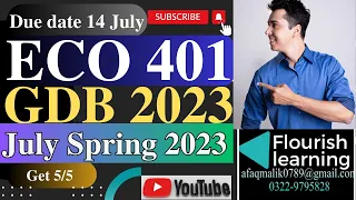 ECO401 GDB Solution 2023/ ECO401 GDB 2023 /ECO401 GDB Solution Spring 2023/ECO401GDB 2023 Solution