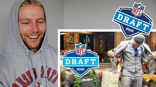 Rugby Player Reacts to Every 2020 NFL DRAFT First Round Rookie & Their Family's Celebration!