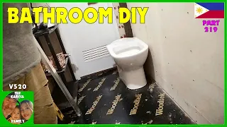 V520 - FOREIGNER BUILDING A CHEAP HOUSE IN THE PHILIPPINES - BATHROOM DIY -THE GARCIA FAMILY