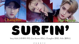 Stray Kids (스트레이 키즈) 'Surfin’ (Lee  Know, Changbin, Felix) Lyrics (Color Coded Lyrics Han/Rom/Eng)