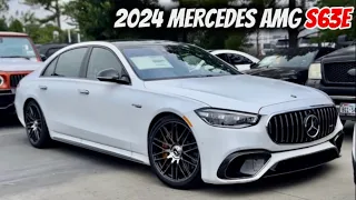 New Release‼️ 2024 Mercedes AMG S63e Edition 1 with 791 hp : 1055 lb-ft in Moonlight White magno