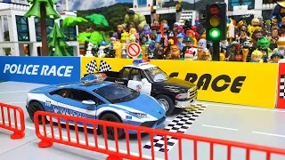 police car race cartoon | police car for kids | Toy car racing for kids