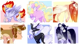 REDESIGNING THE MANE SIX! //SPEEDPAINT//