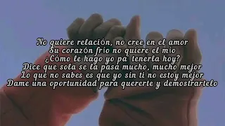 Te quiero enamorar - porté diferente :( letra//lyrics