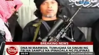 24 Oras: Kaliwang hintuturo ng sinasabing bangkay ni Marwan, kitang putol sa larawan