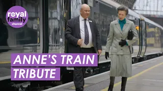 Princess Anne 'honoured' as train is named after her