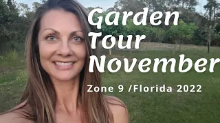 Vegetable Garden Tour | Zone 9 Garden Tour Florida | November 2022