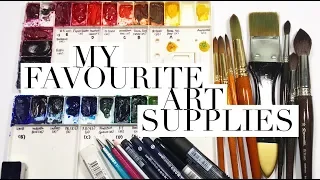 My favourite Art Supplies I can't live without!