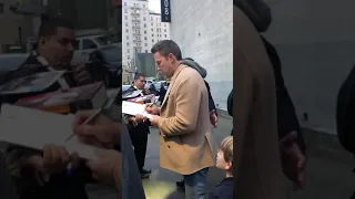 Ben Affleck meeting his fans at Jimmy Kimmel