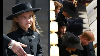 Watch Prince Harry, Princess Charlotte share sweet moment at Queen’s funeral