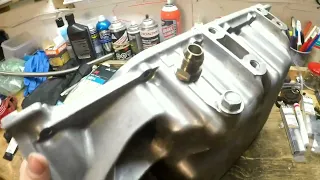 Turbo Acura RSX build Part 3 ( turbo oil drain line to oil pan )