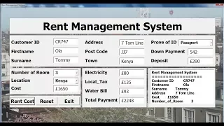 How to Create Rent Management System in Microsoft Excel Using VBA - Part 2 of 2