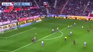 Sporting Gijón vs Barcelona All Goals 1-3 17.02.2016