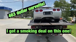 I bought the cheapest c5 vette! Already making money from it!