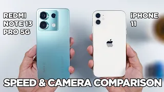 Redmi Note 13 Pro 5G vs iPhone 11 SPEED TEST & CAMERA Comparison | Zeibiz