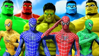 TEAM SPIDER-MAN & TEAM HULK VS BIG HULK - SUPER EPIC BATTLE | KjraGaming