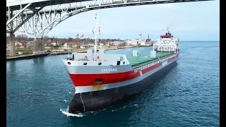 EXEBORG / WAGENBORG - Downbound Port Huron, Michigan 3-31-2024