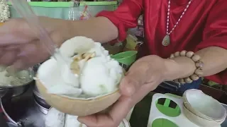 Thai Coconut Ice Cream and Watermelon juice  | chatuchak market bangkok