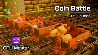 Mario Party Superstars | Coin Battle - 15 Rounds  [Master CPUs]