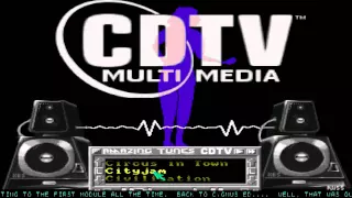 AMIGA CDTV ALMATHERA DEMO COLLECTION 1 I ATTRACT MODE MUSIC C LETTER C CD32 CD 32 CD TV BLACK DISC