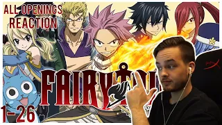 All Fairy Tail Openings 1-26 REACTION