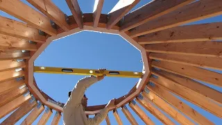 Incredible Fastest Yurt House Construction Method, Amazing Intelligent Wooden House Building Process