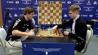 Magnus Carlsen (2887) vs Alexey Sarana (2707) - FIDE World Blitz Chess Championship 2023