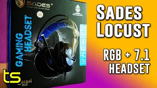 Sades Locust Plus 7.1 RGB Gaming Headset PC, Works on PS4!