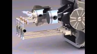 VW Bug Solidworks Valve Train Rendering