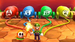 Mario Party The Top 100 MiniGames - Mario Vs Luigi Vs Yoshi Vs Peach (Master Cpu)