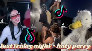 there's a stranger in my bed, there's a pounding in my head ~ last friday night ♧ tiktok compilation